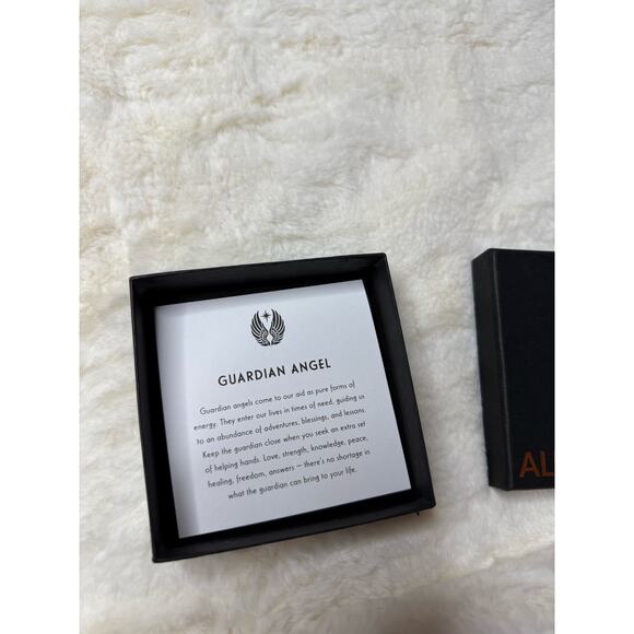 Alex and Ani Guardian Angel Charm Bangle Bracelet | Silver & Gold Tone - Picture 5 of 5